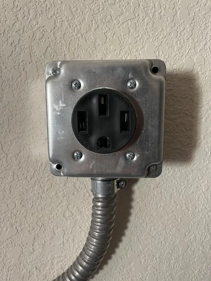 NEMA 14-50 outlet installed for Smart Home Electrical in El Paso